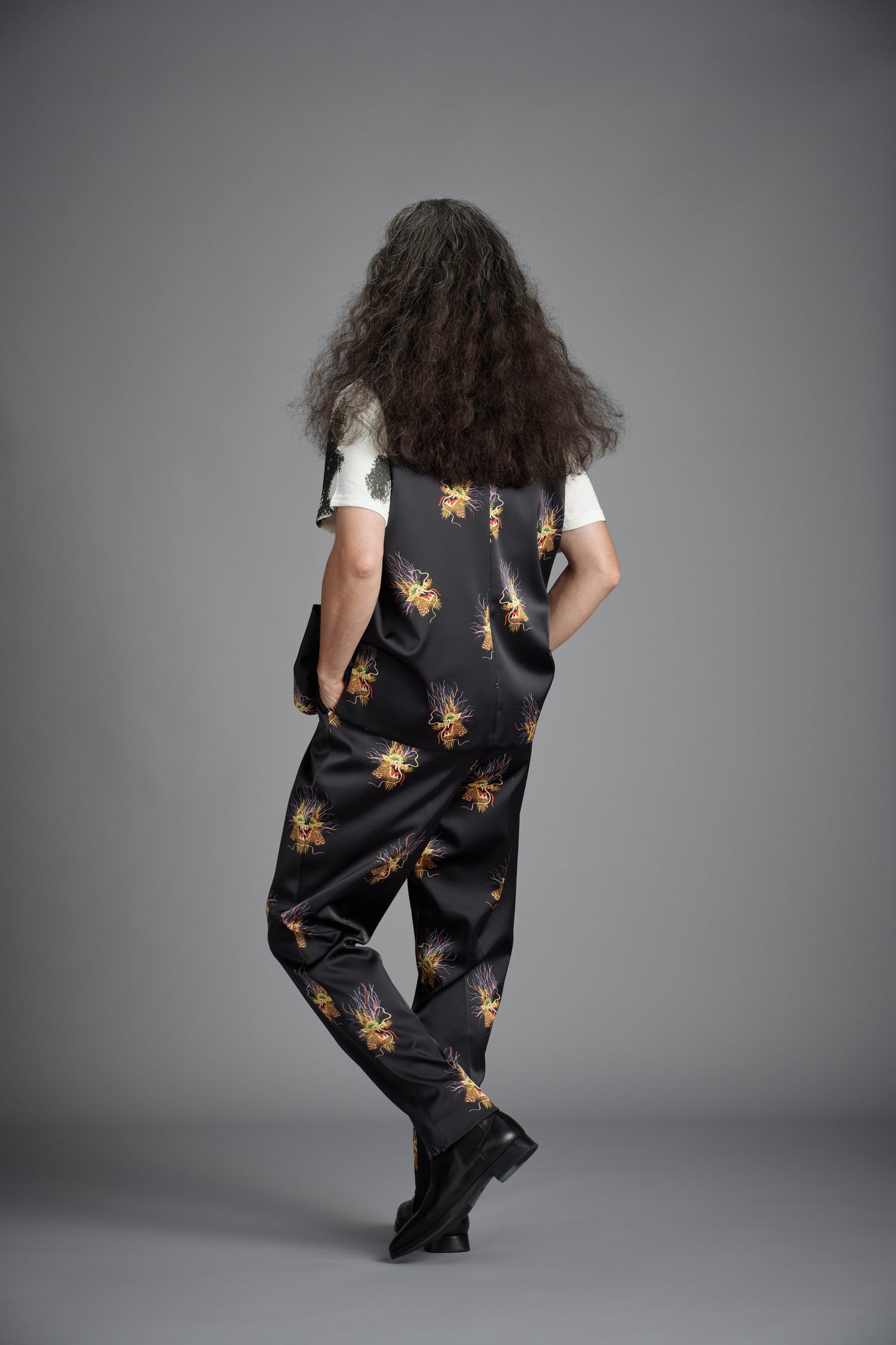 <span>Relax Line </span><br>tex No. 77600/ K /ロングベスト・バルーンパンツ