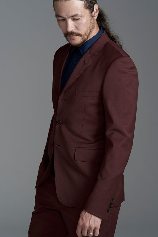 <span>Slim Short Line Suit</span><br>tex No. 14604 / RD / セットアップ