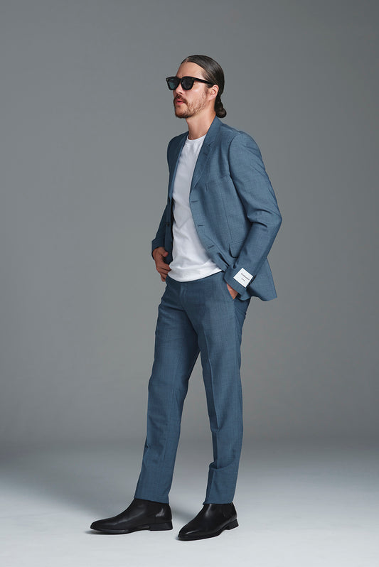 <span>Slim Short Line Suit</span><br>tex No. 14604 / EM / セットアップ