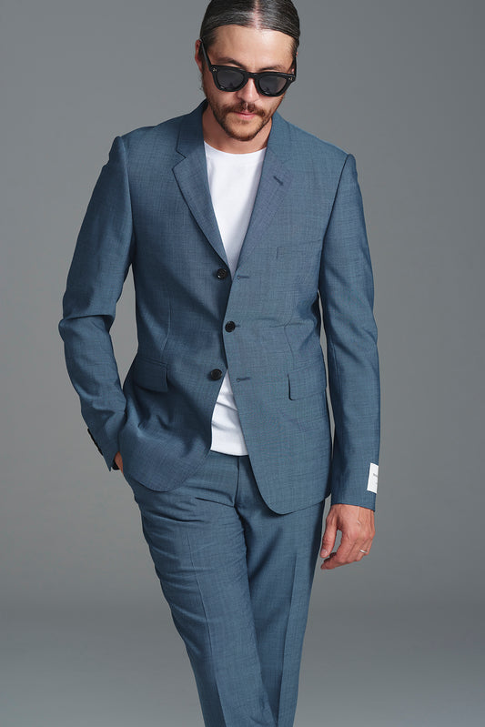 <span>Slim Short Line Suit</span><br>tex No. 14604 / EM / セットアップ