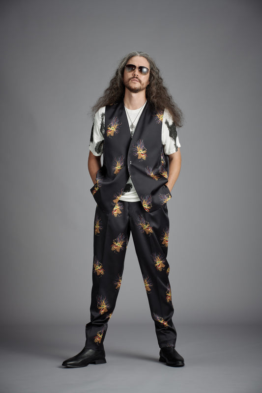 <span>Relax Line </span><br>tex No. 77600/ K /ロングベスト・バルーンパンツ